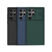 Nillkin CamShield Silky Silicone Case For Samsung Galaxy S22 Ultra - Nillkin CamShield Silky Silicone Case For Samsung Galaxy S22 Ultra - Black Ennap.com