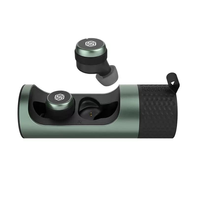 Nillkin GO TW004 TWS Plus Earbuds Bluetooth 5.0 Wireless Earphones - Nillkin GO TW004 TWS Plus Earbuds Bluetooth 5.0 Wireless Earphones - Green Ennap.com