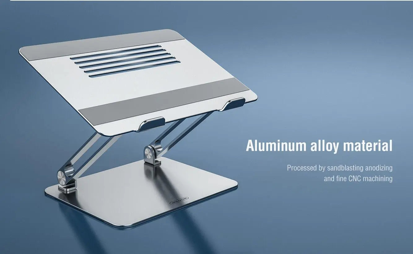 Nillkin ProDesk Metal Adjustable Laptop Stand Ergonomic Design for 11 - 17 inches laptops-Color: Gray---Ennap.com