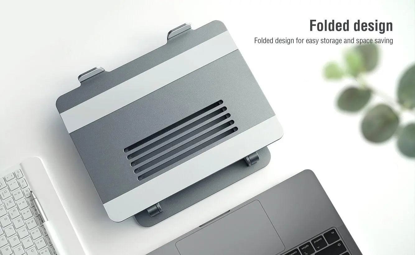 Nillkin ProDesk Metal Adjustable Laptop Stand Ergonomic Design for 11 - 17 inches laptops-Color: Gray---Ennap.com