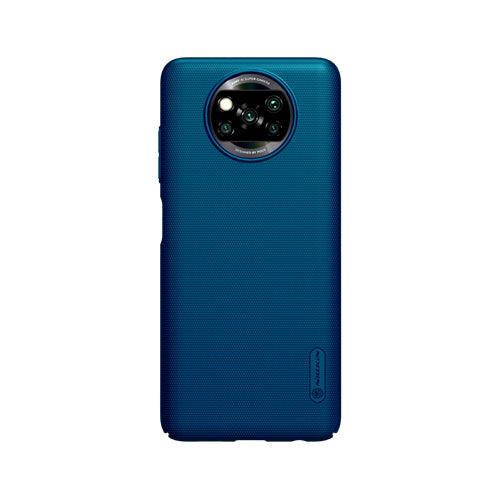 Nillkin Super Frosted Shield Case For Xiaomi Poco X3 NFC - Nillkin Super Frosted Shield Case For Xiaomi Poco X3 NFC - Peacock Blue Ennap.com