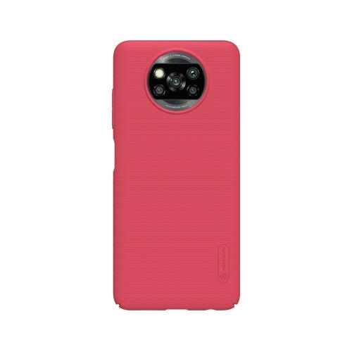 Nillkin Super Frosted Shield Case For Xiaomi Poco X3 NFC - Nillkin Super Frosted Shield Case For Xiaomi Poco X3 NFC - Red Ennap.com