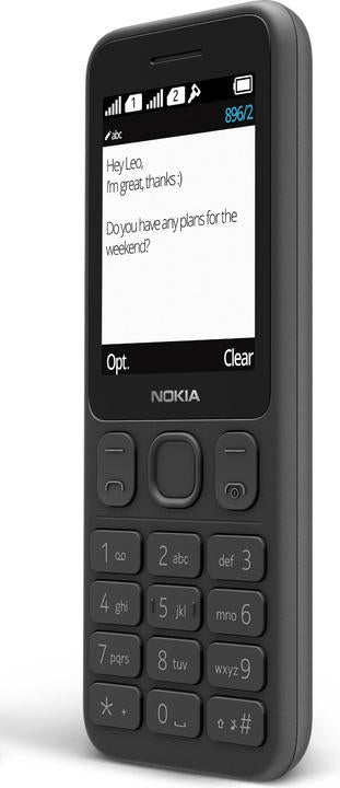موبايل Nokia 125 بشريحتين باللون الأسود