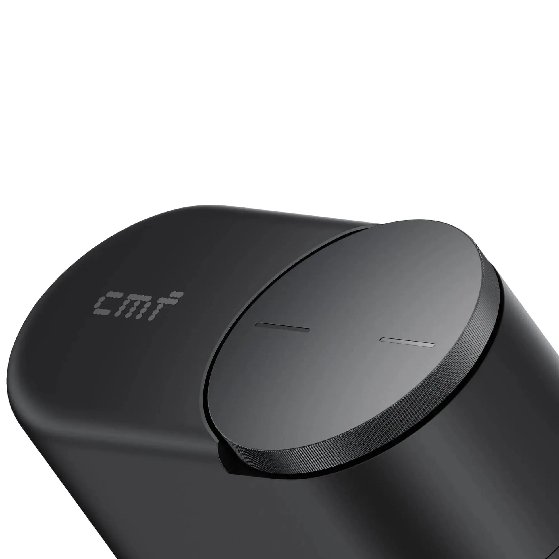 Close-up of the Smart Dial on the Nothing CMF Clip Pro charging case in Dark Grey