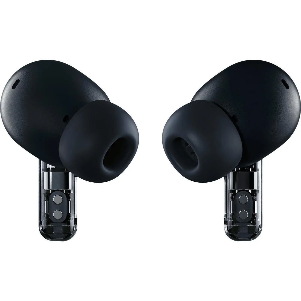 Nothing Ear earbuds in Black showing the ear tips