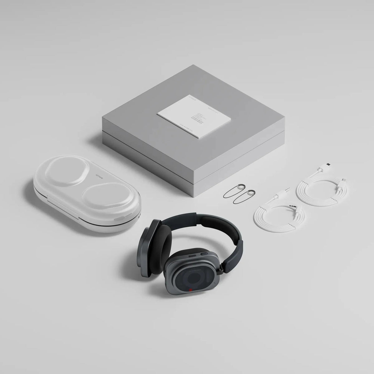سماعة ناثينج Headphone (1) Pro مع العلبة والحقيبة الصلبة والكابلات