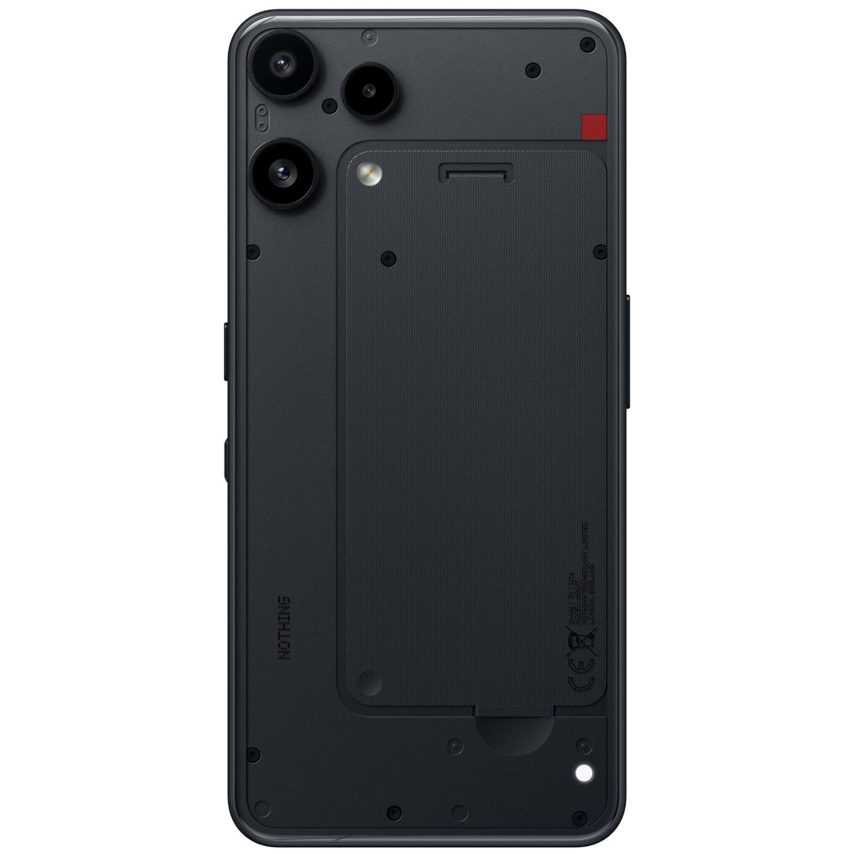 Nothing Phone (3a) Lite in Black, back view