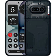 هاتف Nothing Phone (4a) بلون Black من الأمام والظهر الشفاف