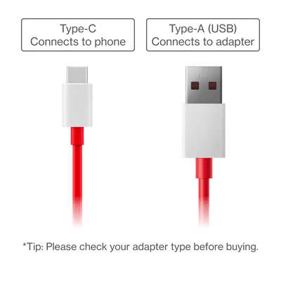 OnePlus SUPERVOOC Type-A to Type-C Cable - OnePlus SUPERVOOC Type-A to Type-C Cable - undefined Ennap.com