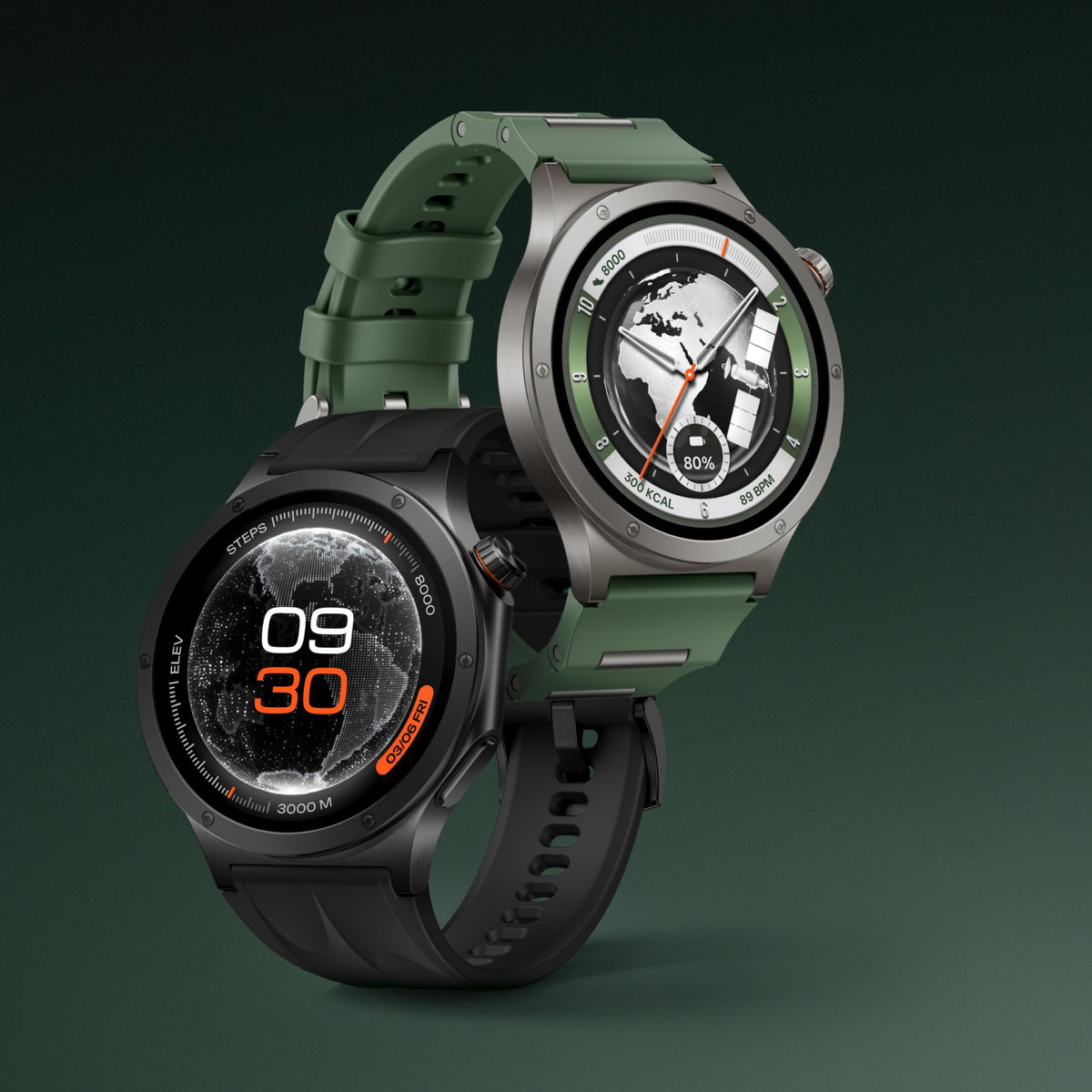 ساعة ون بلس OnePlus Watch 4 بلوني Midnight Titanium وEvergreen Titanium