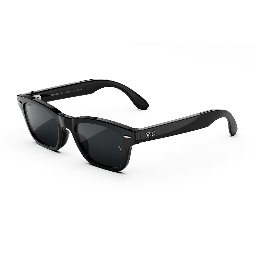 Ray-Ban Meta Audio Burbank in Shiny Black with Transitions Grey lenses