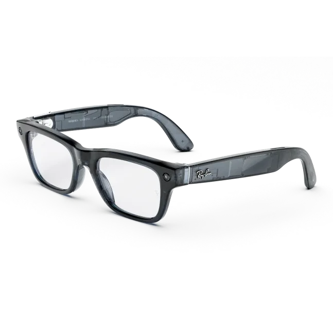 Ray-Ban Meta Blayzer Optics (Gen 2) in Shiny Transparent Ocean Blue