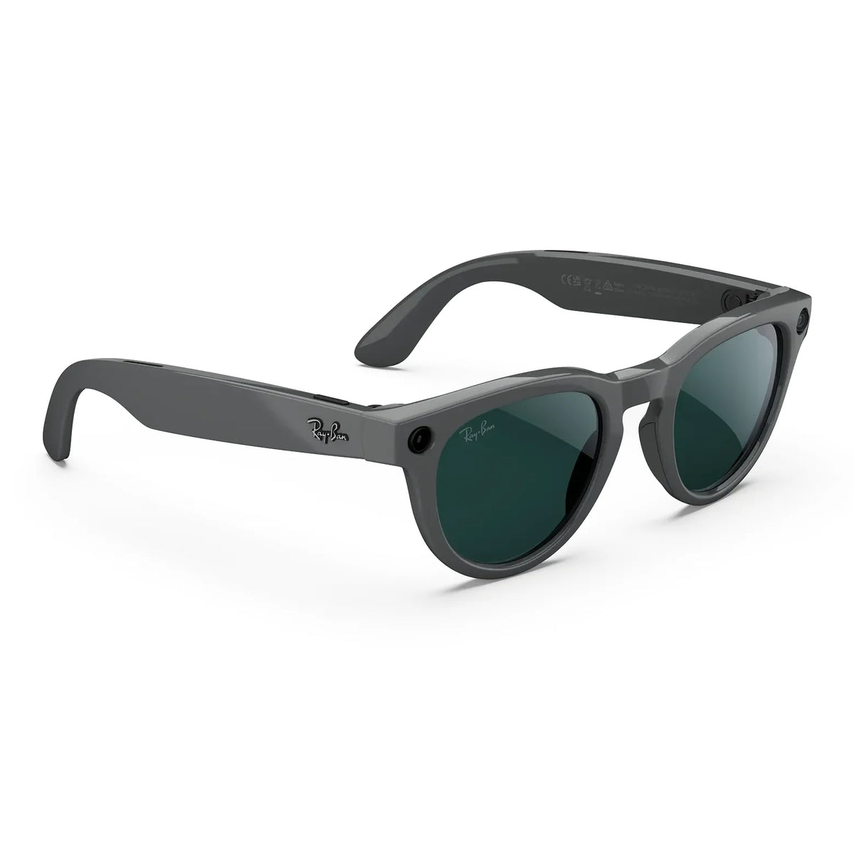 Ray-Ban Meta Headliner (Gen 2) in Shiny Asteroid Grey with Transitions Emerald lenses