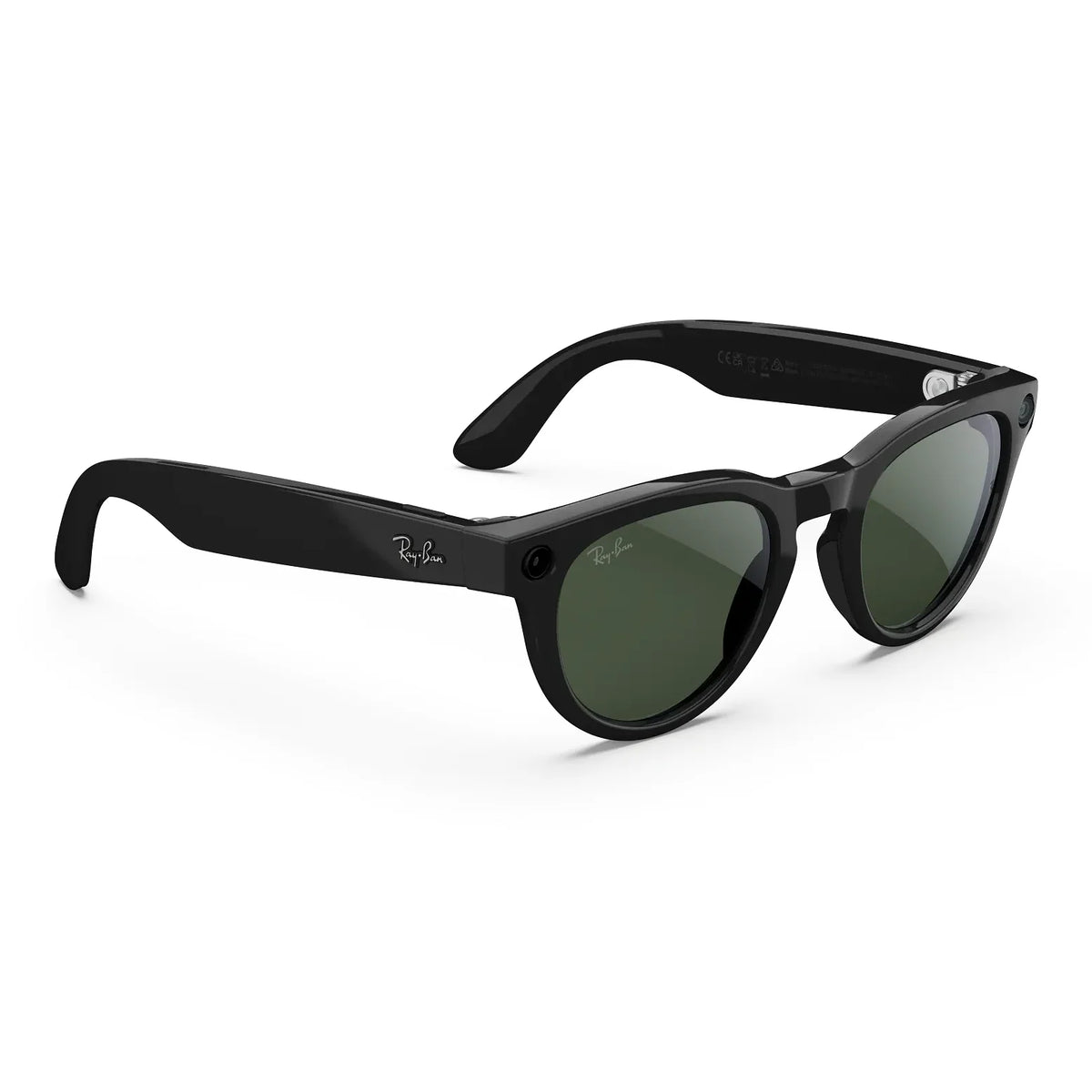 Ray-Ban Meta Headliner (Gen 2) in Shiny Black with Transitions Graphite Green lenses