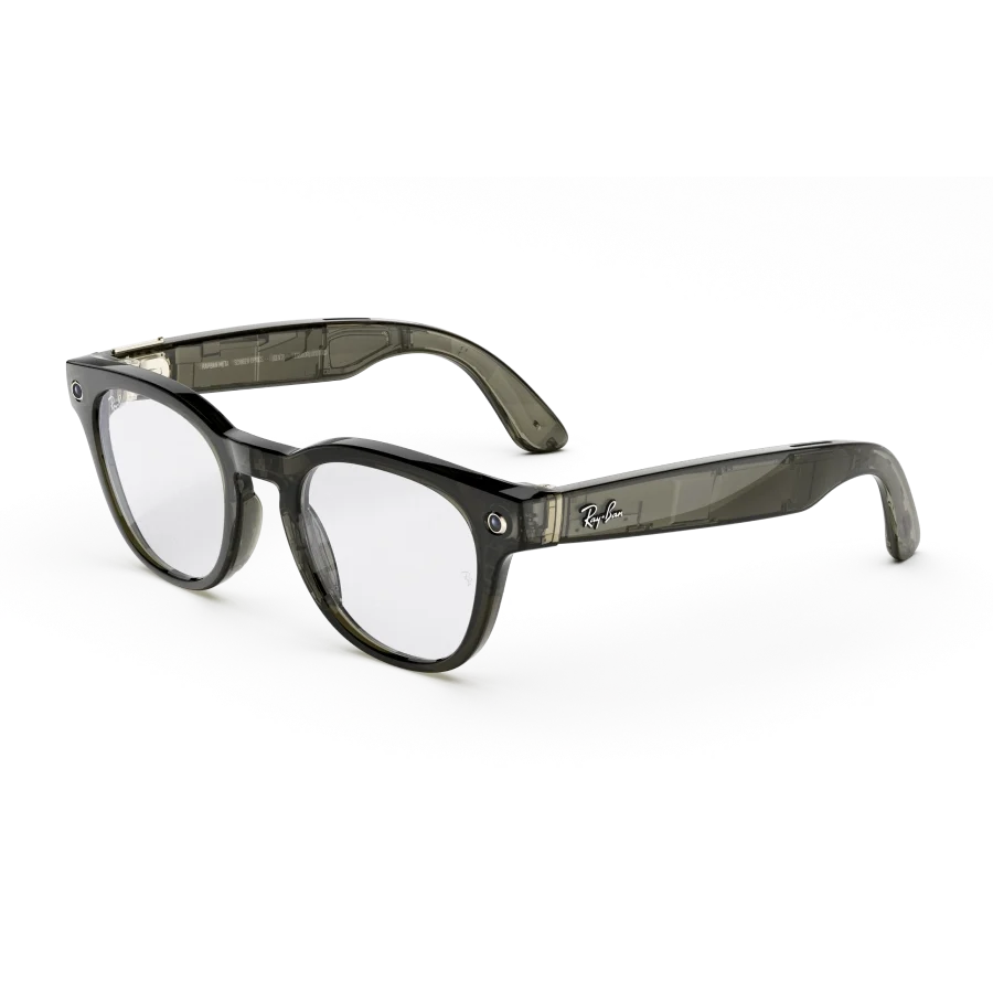Ray-Ban Meta Scriber Optics (Gen 2) in Shiny Transparent Dark Olive