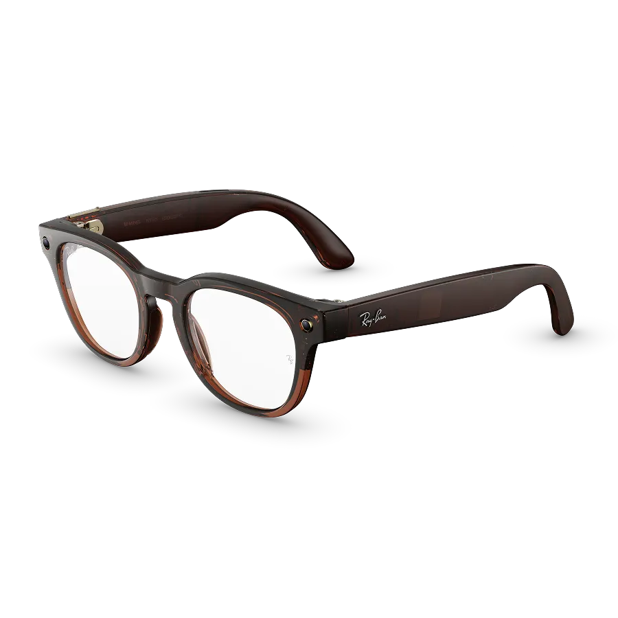 Ray-Ban Meta Scriber Optics (Gen 2) in Shiny Transparent Umber