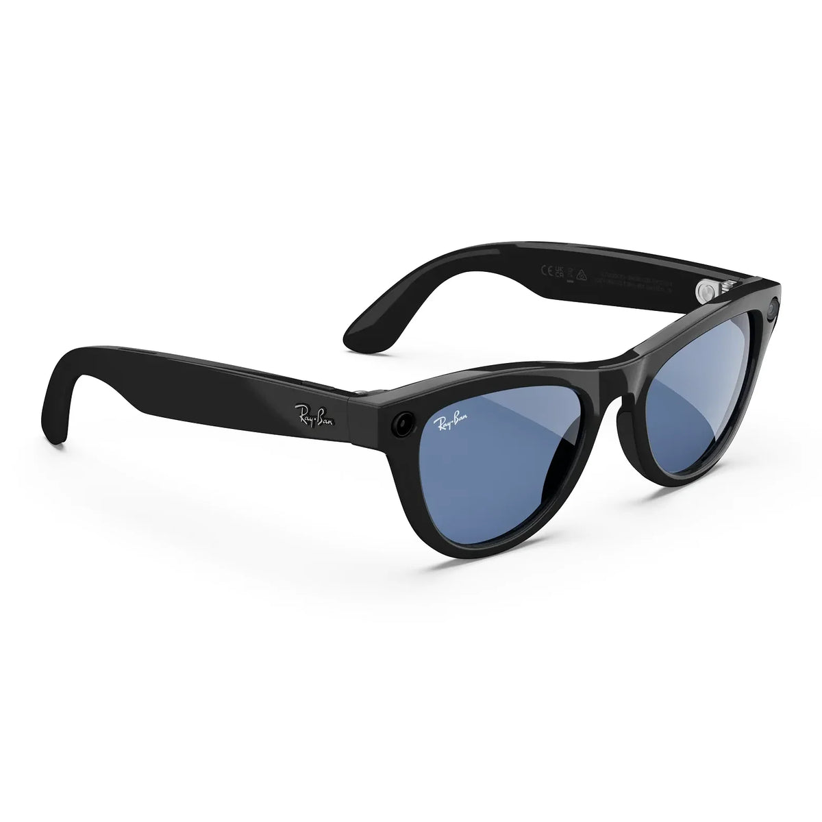 Ray-Ban Meta Skyler (Gen 1) in Shiny Black with Transitions Cerulean Blue lenses
