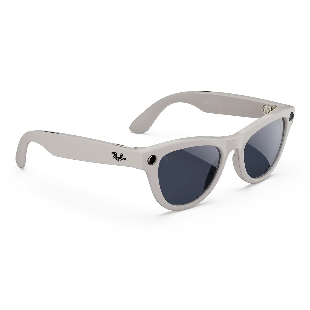 Ray-Ban Meta Skyler (Gen 1) in Shiny Chalky Gray with Transitions Sapphire lenses