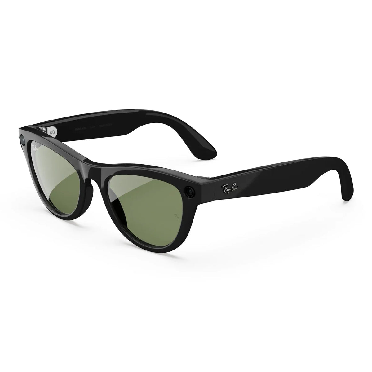 نظارة راي بان ميتا Skyler (Gen 2) بإطار Shiny Black وعدسات Green