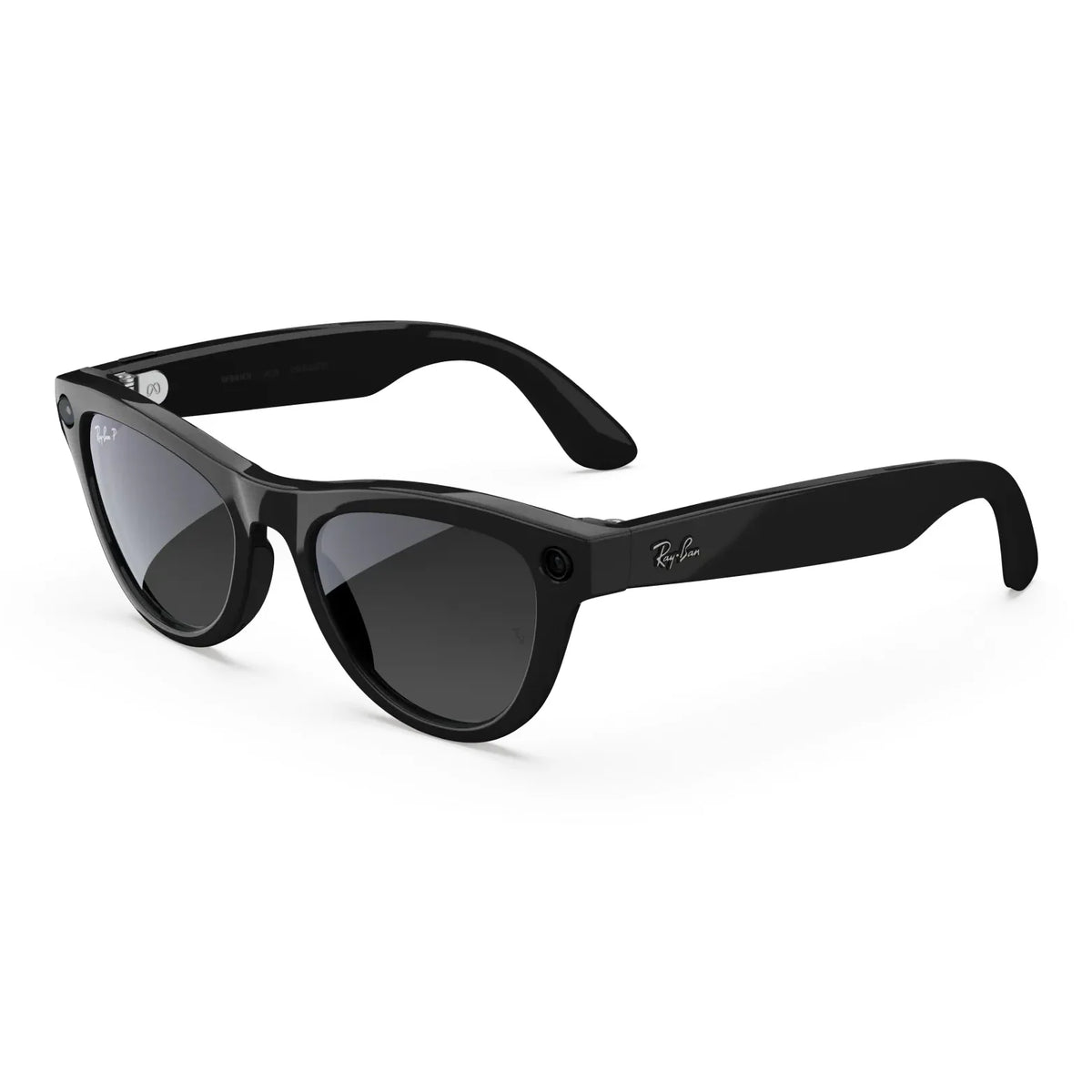 Ray-Ban Meta Skyler (Gen 2) in Shiny Black with Polarized Gradient Graphite lenses