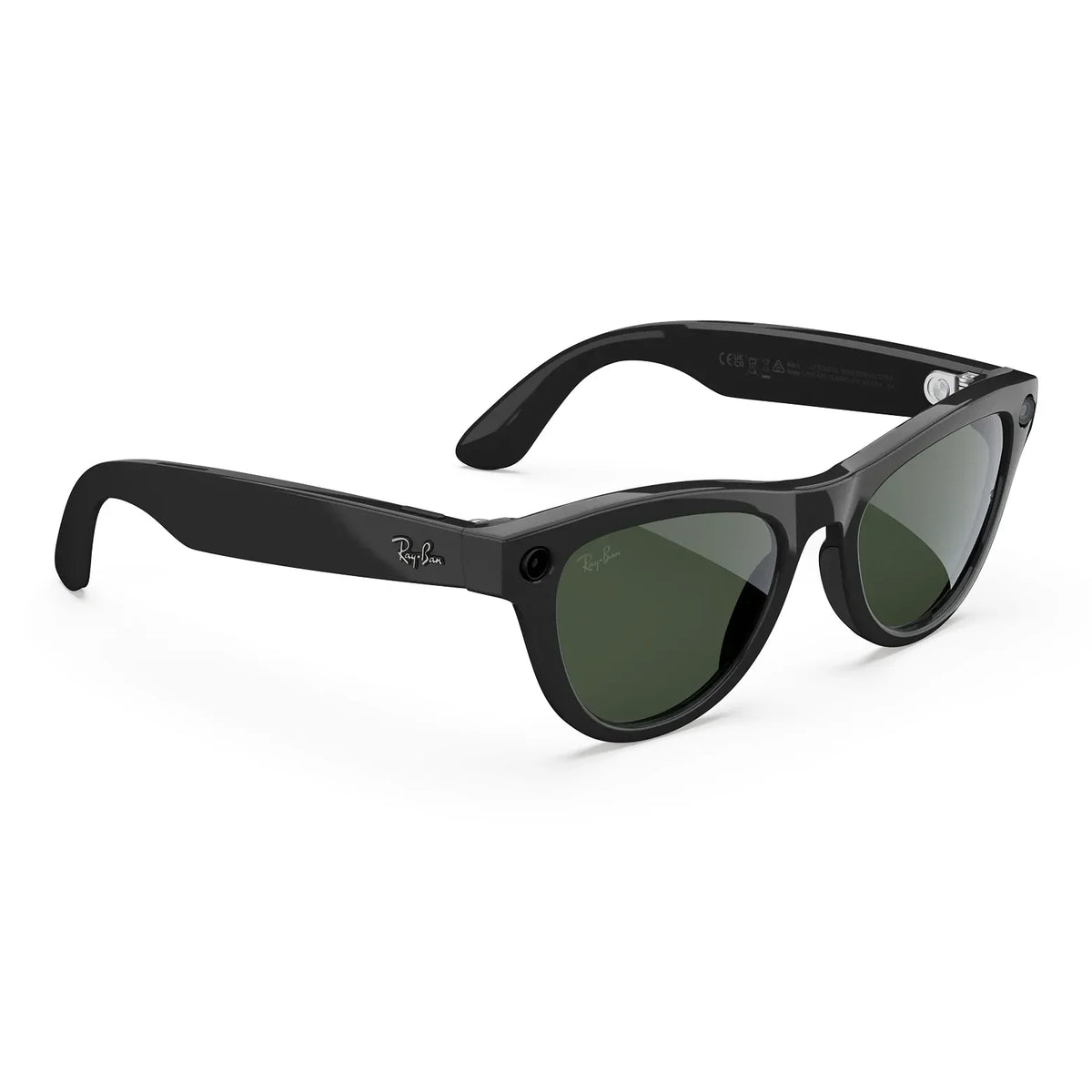 Ray-Ban Meta Skyler (Gen 2) in Shiny Black with Transitions Graphite Green lenses