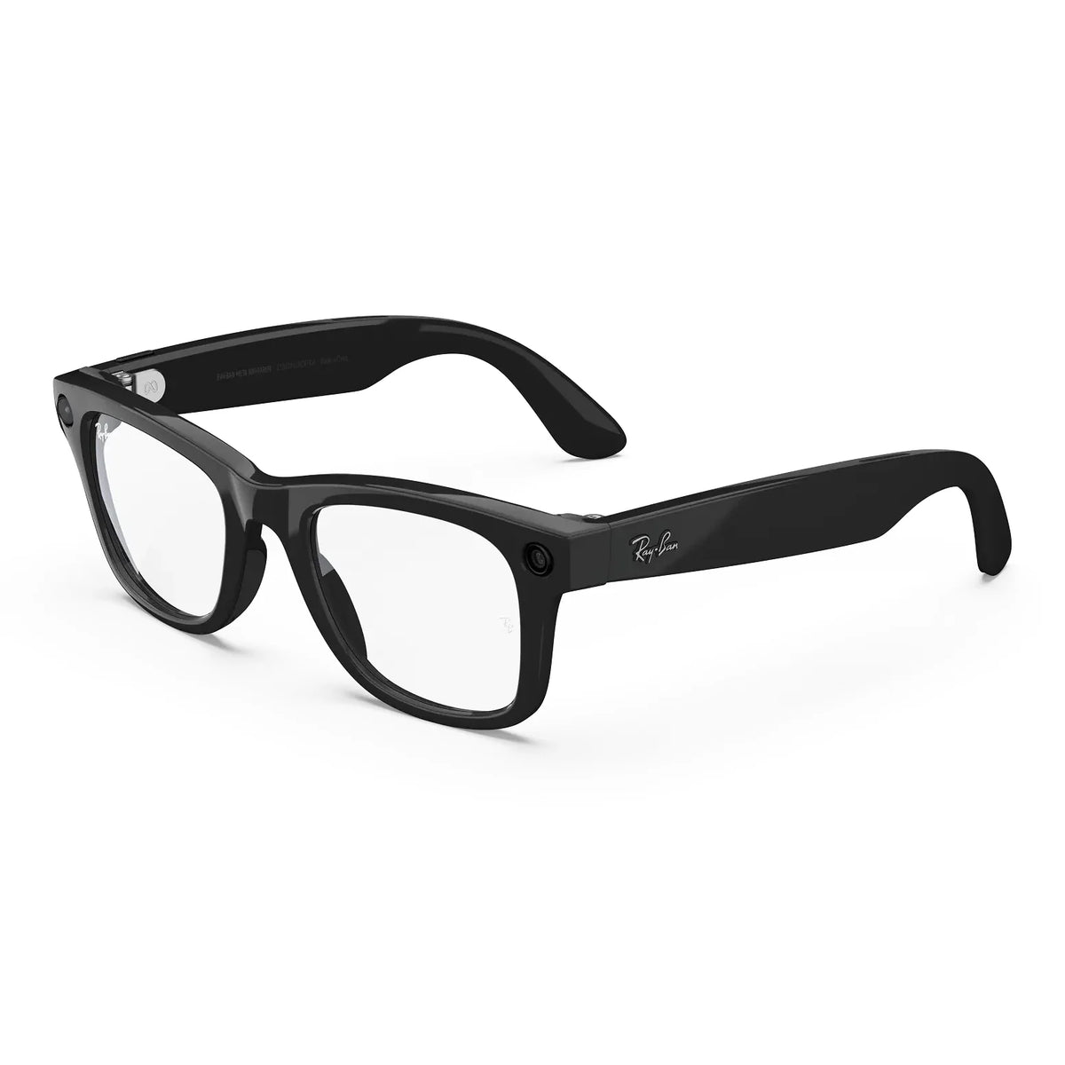 Ray-Ban Meta Wayfarer (Gen 1) in Shiny Black with Clear lenses