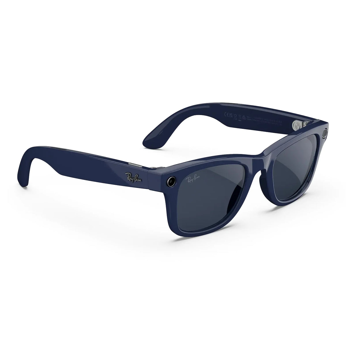 نظارة راي بان ميتا Wayfarer (Gen 2) بإطار Shiny Cosmic Blue وعدسات Transitions Sapphire