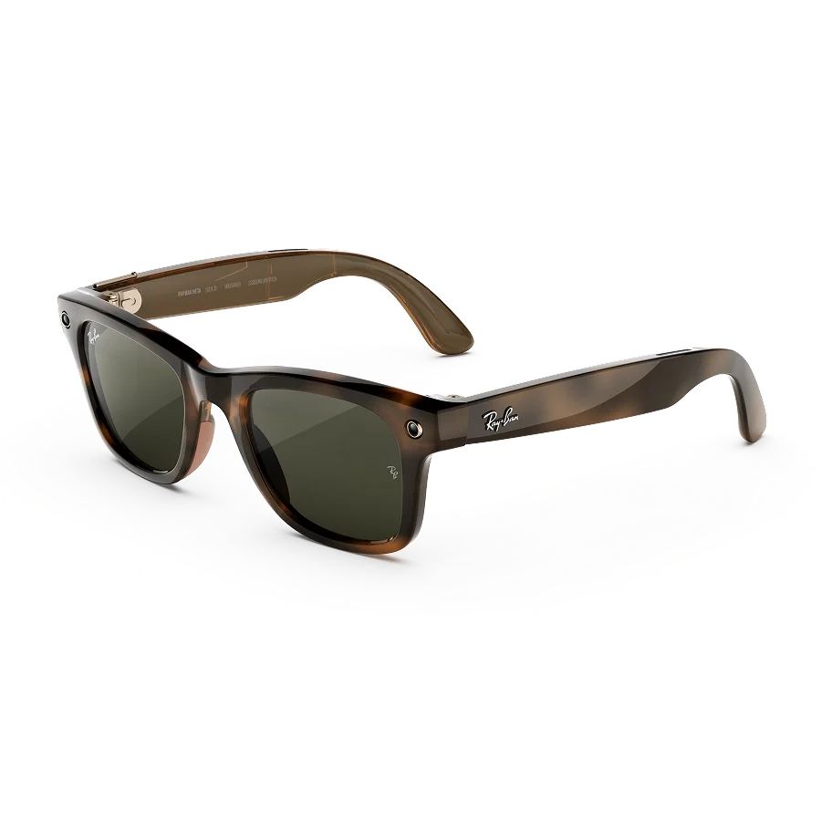 نظارة راي بان ميتا Wayfarer (Gen 3) بإطار Havana وعدسات Green