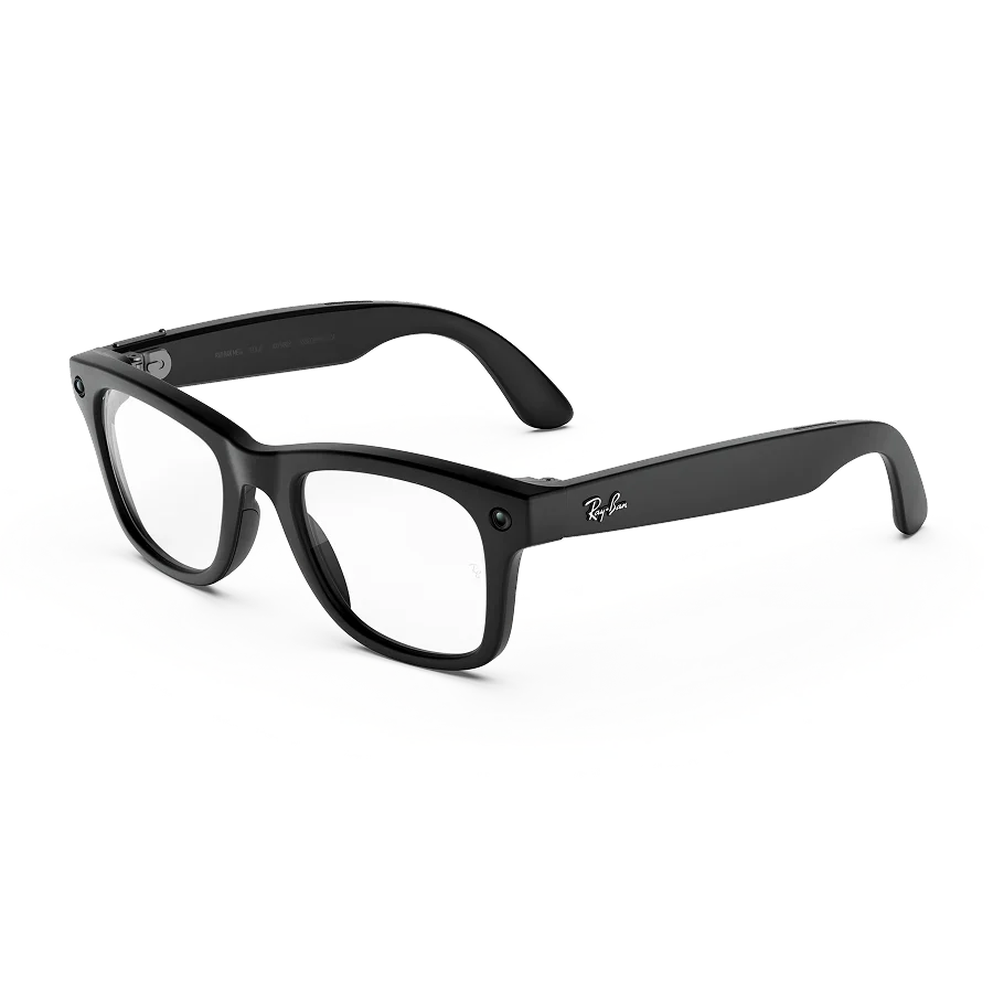 Ray-Ban Meta Wayfarer (Gen 3) in Matte Black with Clear lenses