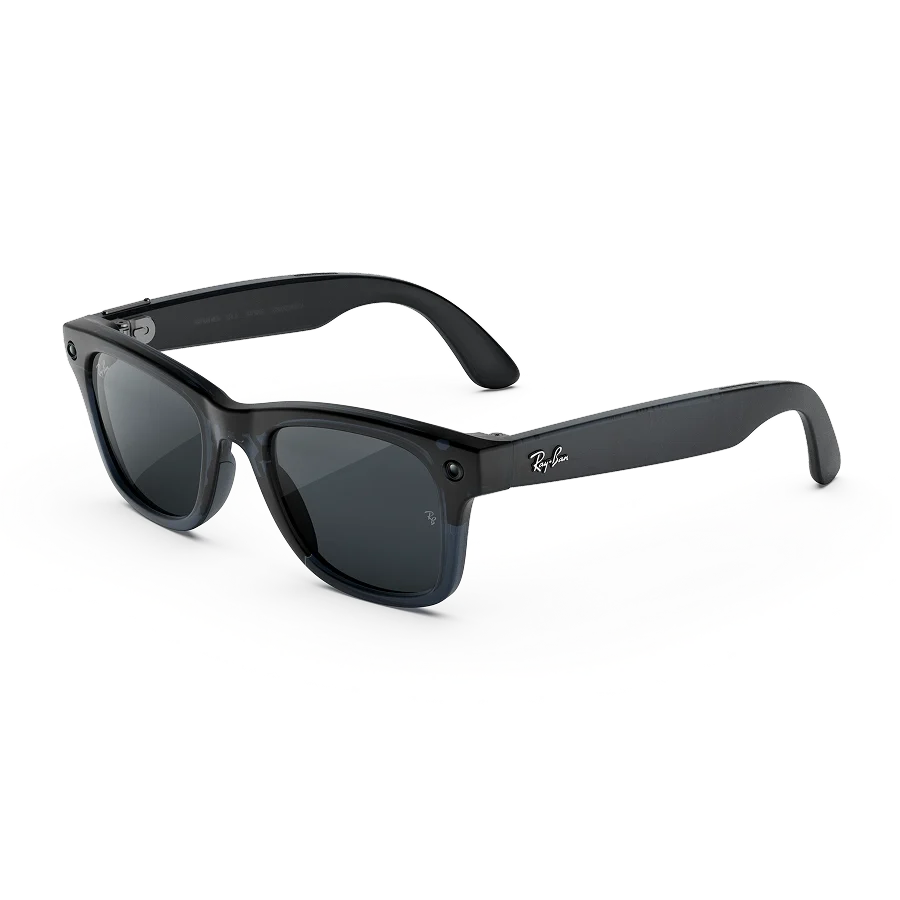 Ray-Ban Meta Wayfarer (Gen 3) in Transparent Matte Ocean Blue with Transitions Grey lenses