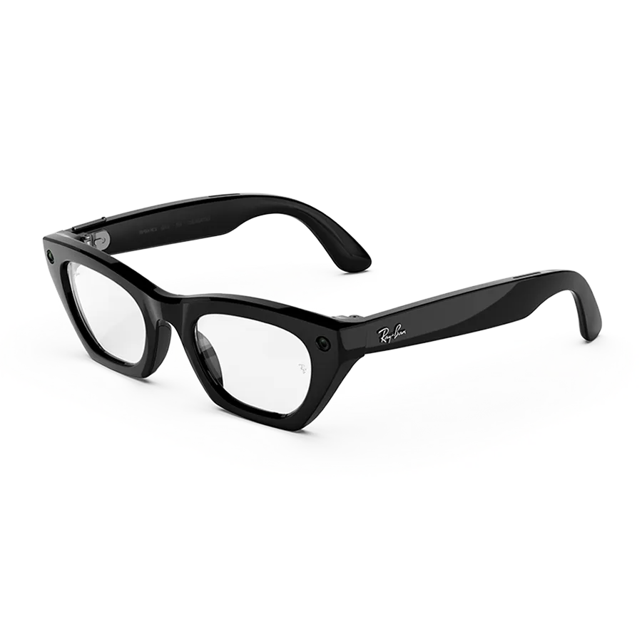 Ray-Ban Meta Zena (Gen 3) in Shiny Black with Clear lenses