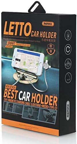 Remax Letto RC-FC2 3 in 1 Charging Cable Magnetic Car Holder