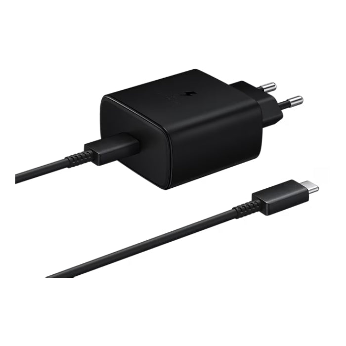Samsung PD 45W Super Fast Charger With USB Type-C Cable - Samsung PD 45W Super Fast Charger With USB Type-C Cable - Black / EU Ennap.com