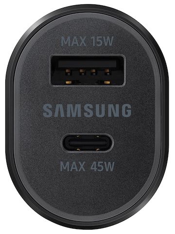 شاحن سيارة مزدوج Samsung EP-L5300 فائق السرعة بقوة 45 وات