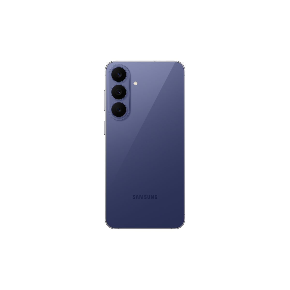 Samsung Galaxy S26 FE in Blueberry, rear view