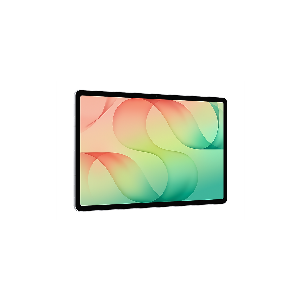 Samsung Galaxy Tab S12+ in Silver, angled front view