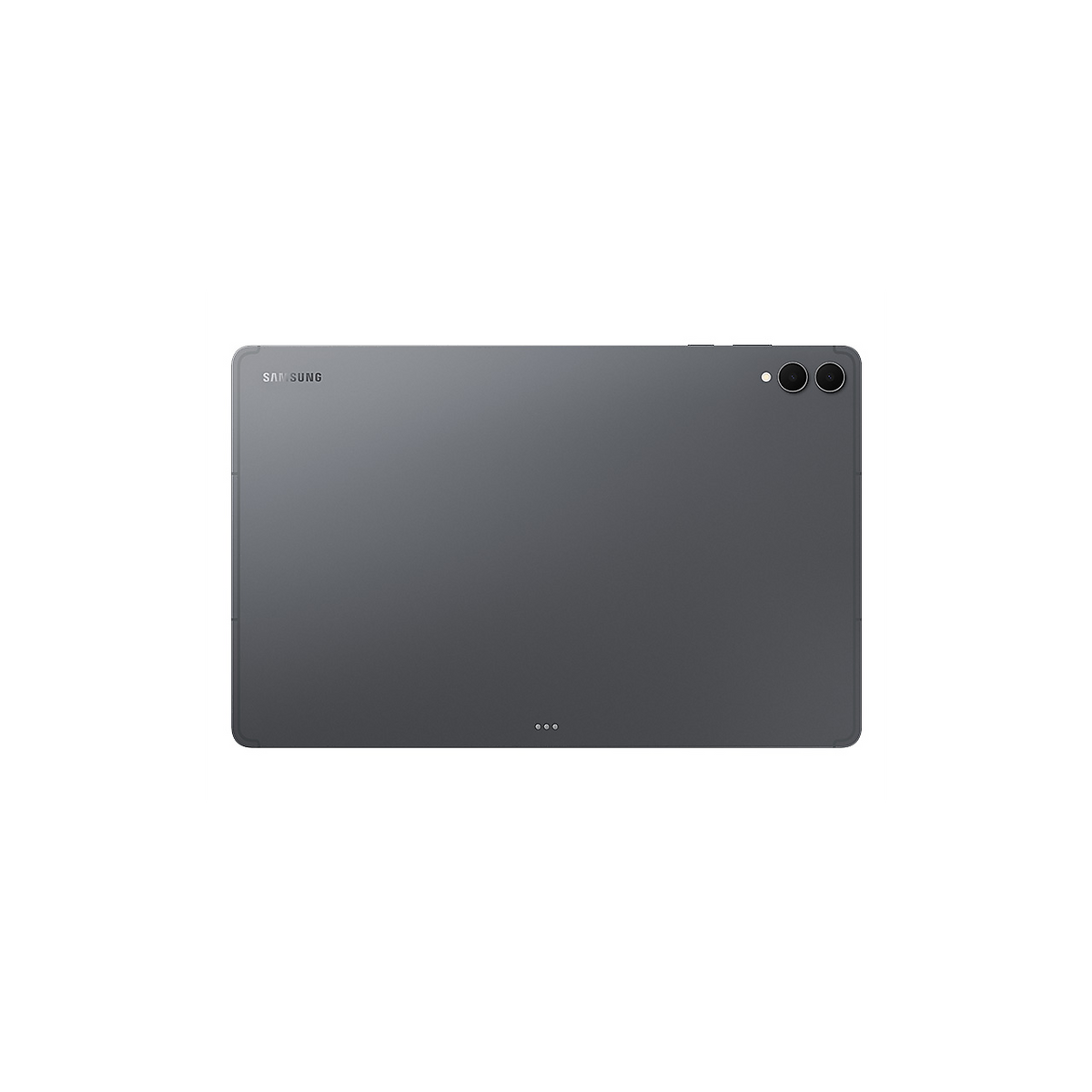 Samsung Galaxy Tab S12 Ultra in Gray, back view with dual rear cameras