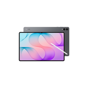 Samsung Galaxy Tab S12 Ultra in Gray, front and back with the S Pen