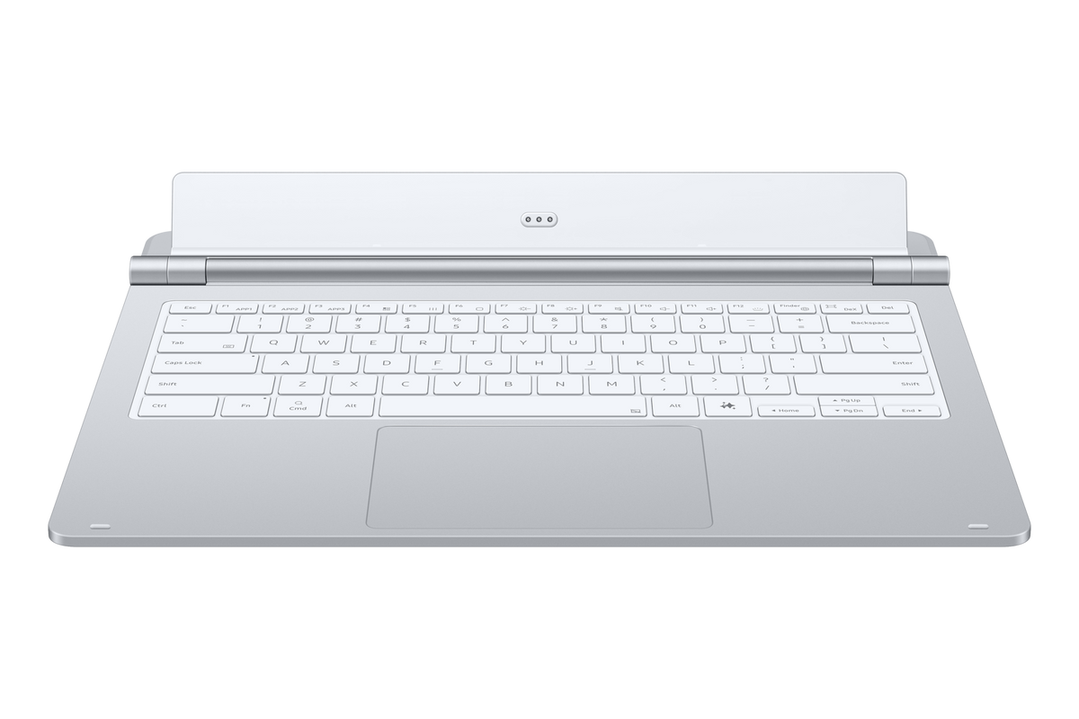 كيبورد سامسونج Pro Keyboard لتابلت Galaxy Tab الترا باللون Silver بزاوية