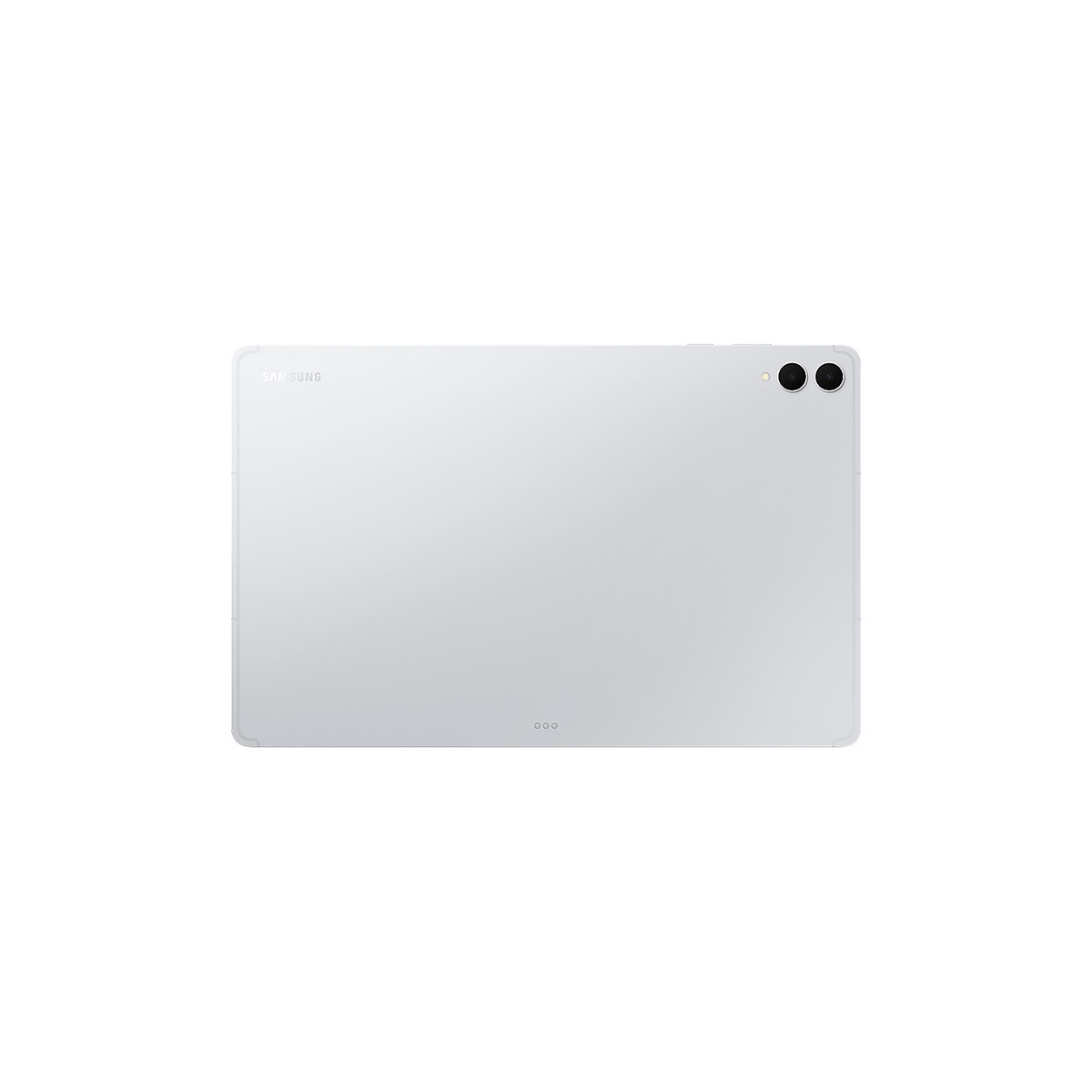 Samsung Galaxy Tab S12 Ultra in Silver, back view with dual rear cameras