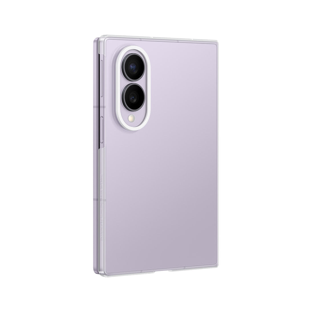Samsung Galaxy Z Fold 8 Clear Case in Transparent, angled back view