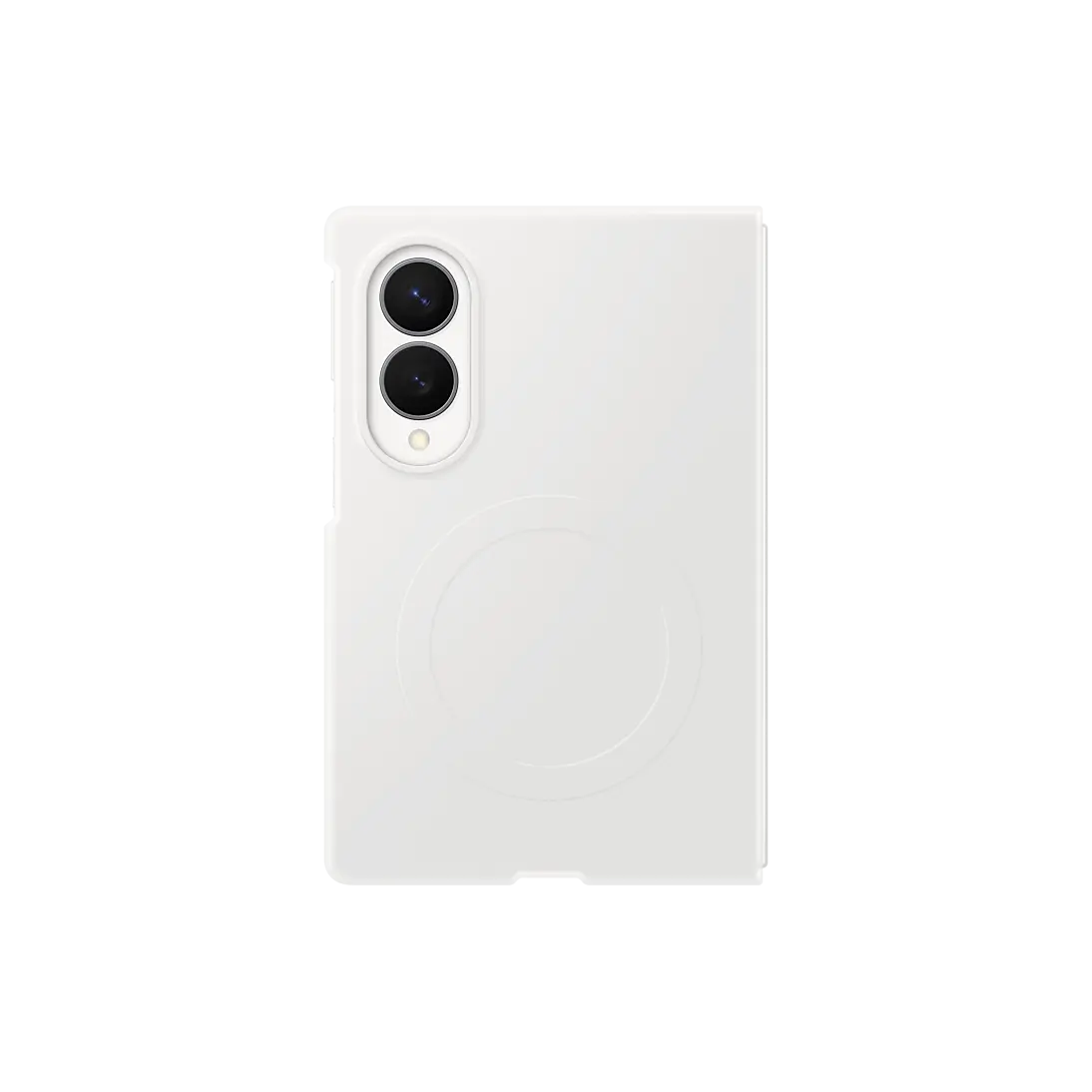 Samsung Galaxy Z Fold 8 Silicone Magnet Case in Cream, back view