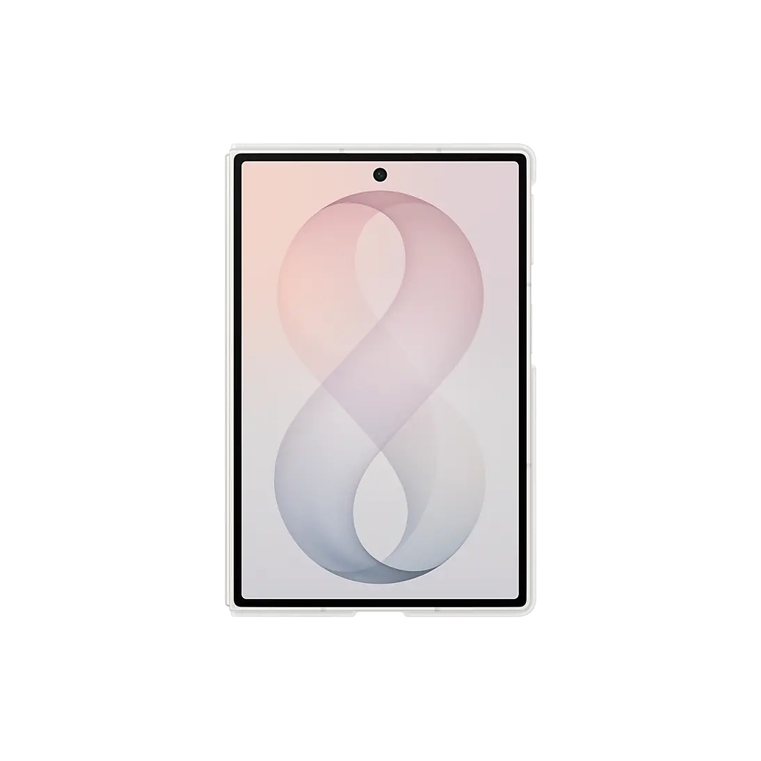 Samsung Galaxy Z Fold 8 Silicone Magnet Case in Cream, cover screen