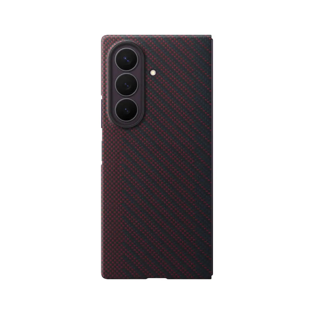 Samsung Galaxy Z Fold 8 Ultra Carbon Magnet Case in Violet, back view