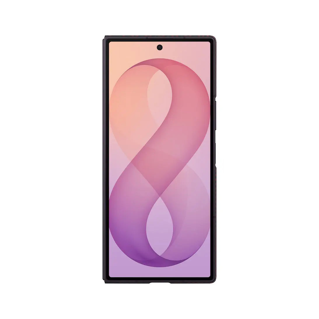 Samsung Galaxy Z Fold 8 Ultra Carbon Magnet Case in Violet, cover screen