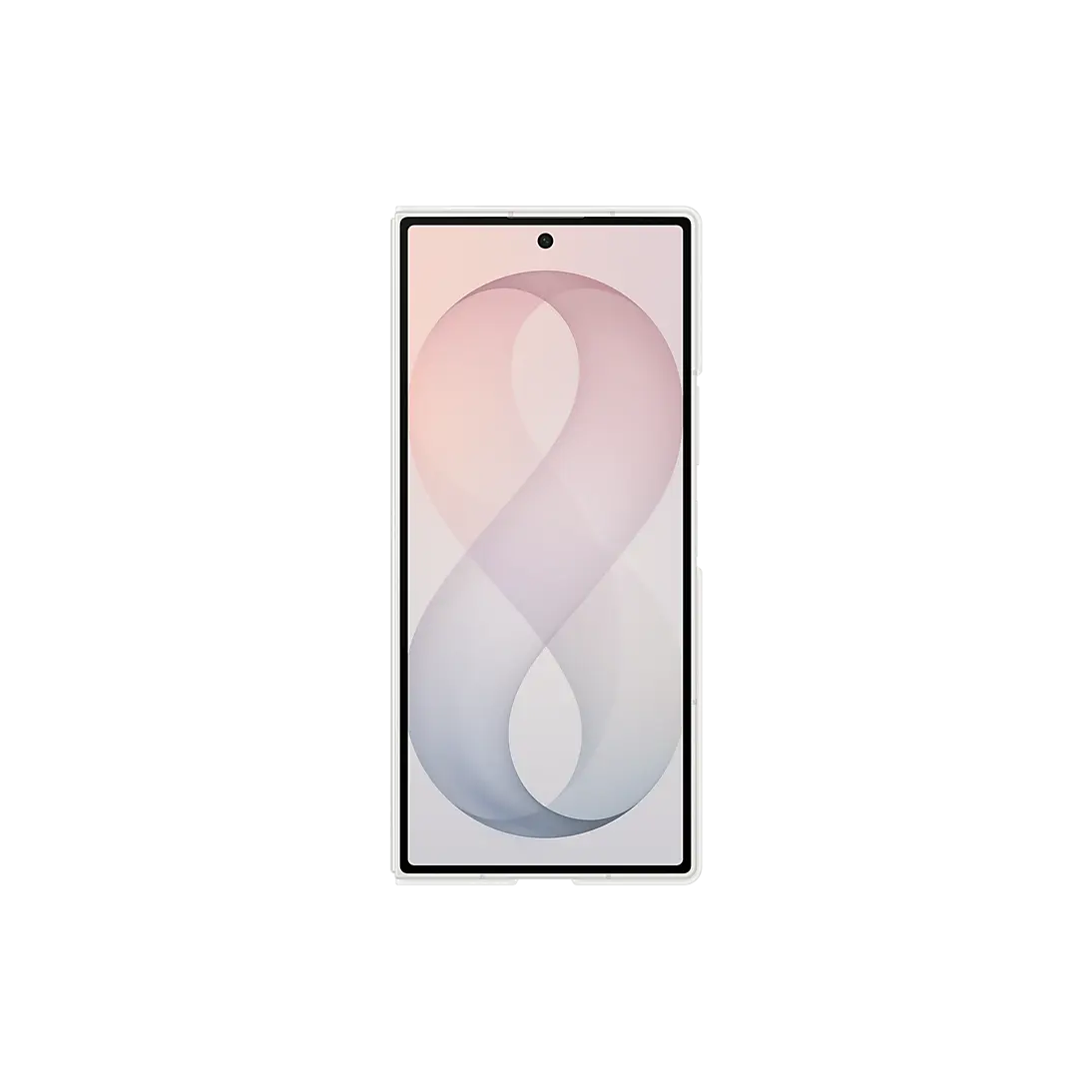 Samsung Galaxy Z Fold 8 Ultra Silicone Magnet Case in Cream, cover screen