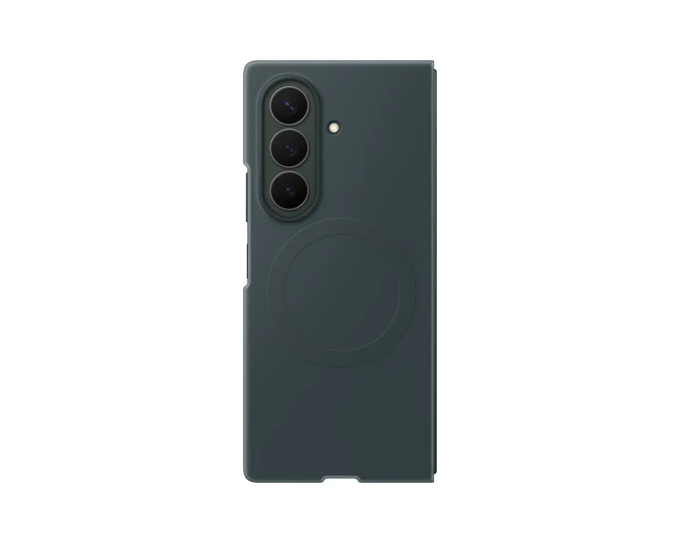 Samsung Galaxy Z Fold 8 Ultra Silicone Magnet Case in Green Shadow, back view