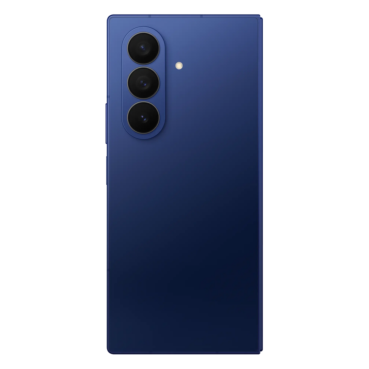 Samsung Galaxy Z Fold7 in Blue Shadow, back with triple camera