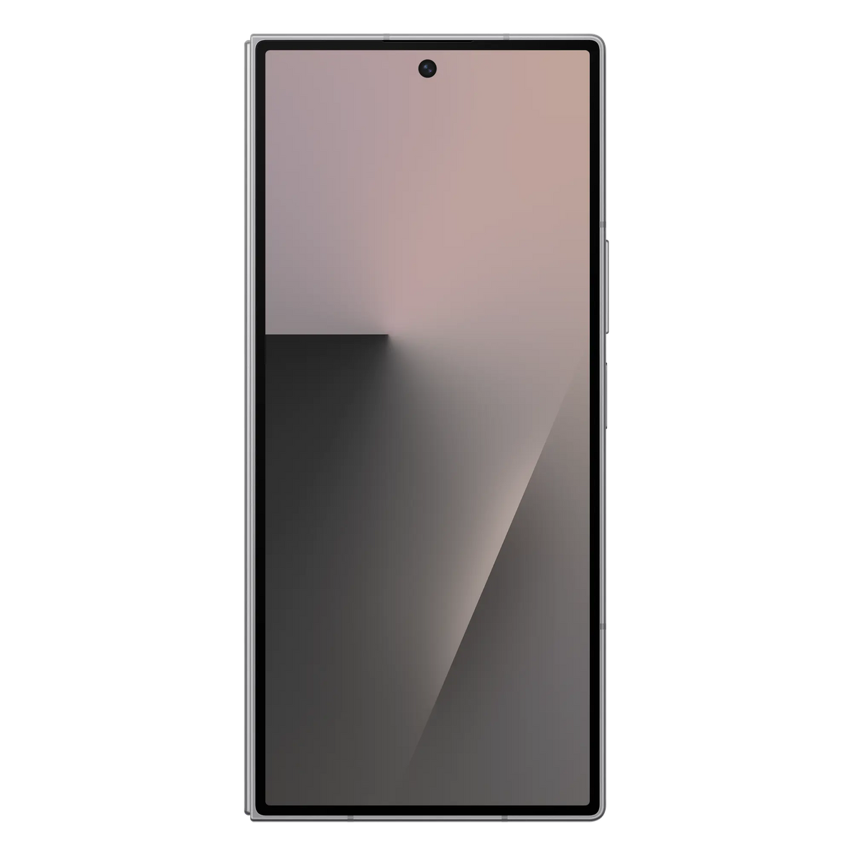 Samsung Galaxy Z Fold7 in Silver Shadow, cover screen