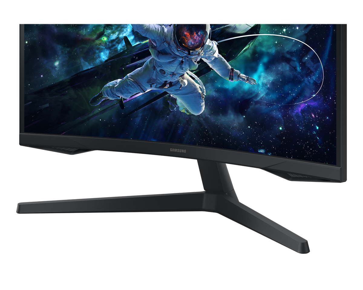 Samsung Odyssey G5 G55C stand close-up